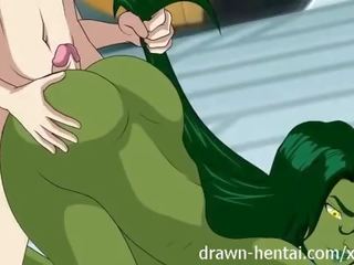 Lớn bốn hentai - she-hulk đúc