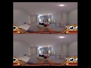 Vr porno príťažlivé lezbické orgia v 360